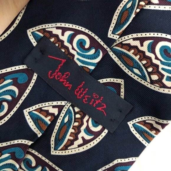 Vintage John Weitz Silk Necktie - Old Money - Picture 2 of 6